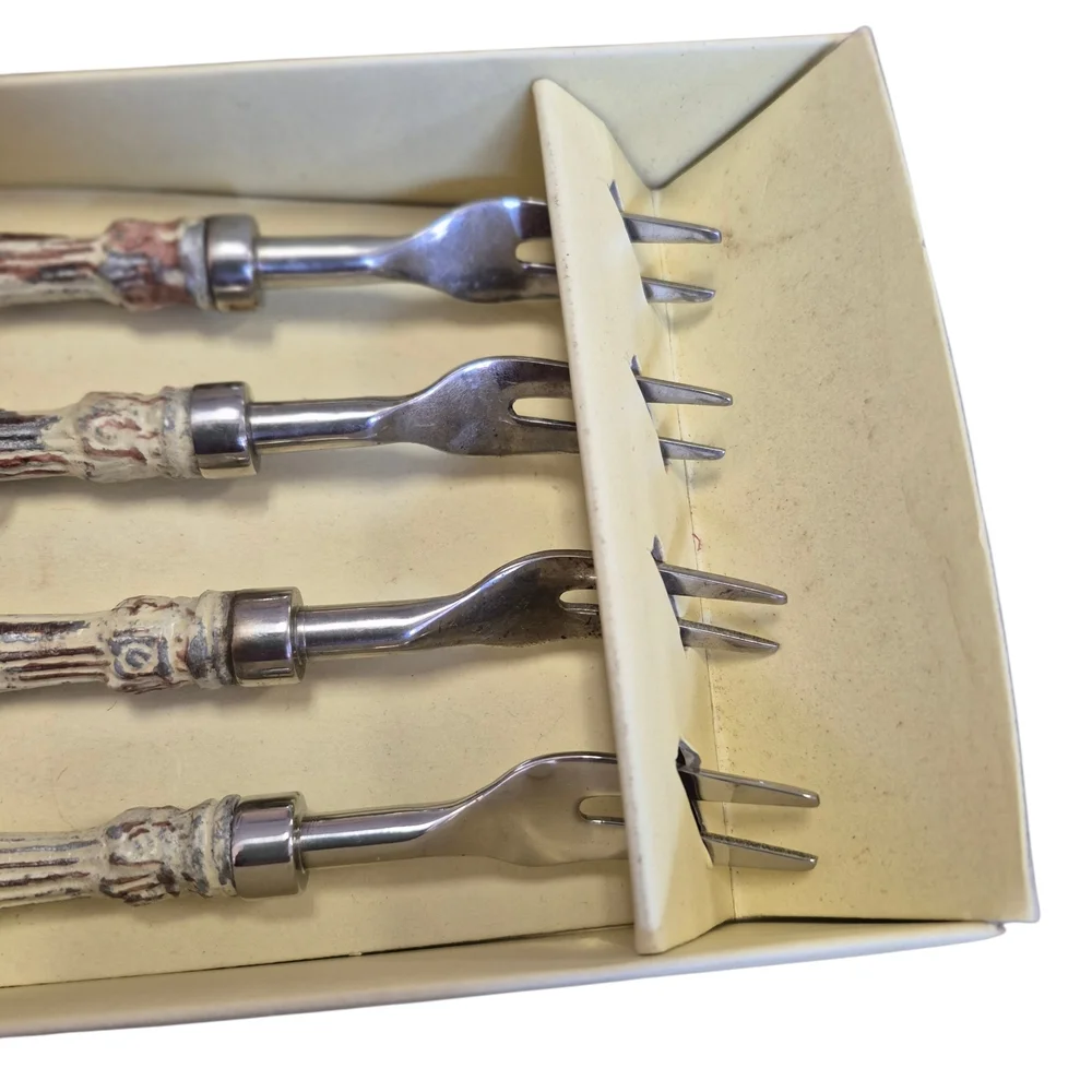 Vintage Set Of 4 Cocktail Forks